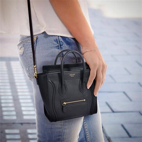 celine luggage nano size|Celine shoulder luggage tote price.